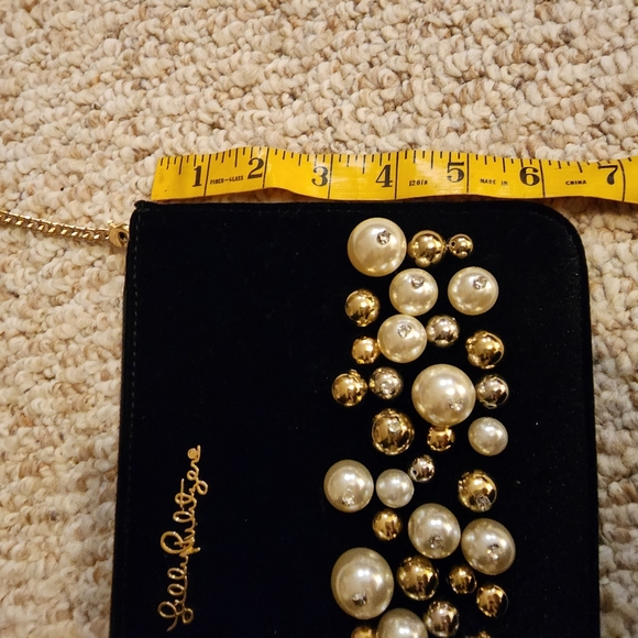 New Lilly Pulitzer Black bag with pearls - Picture 7 of 12